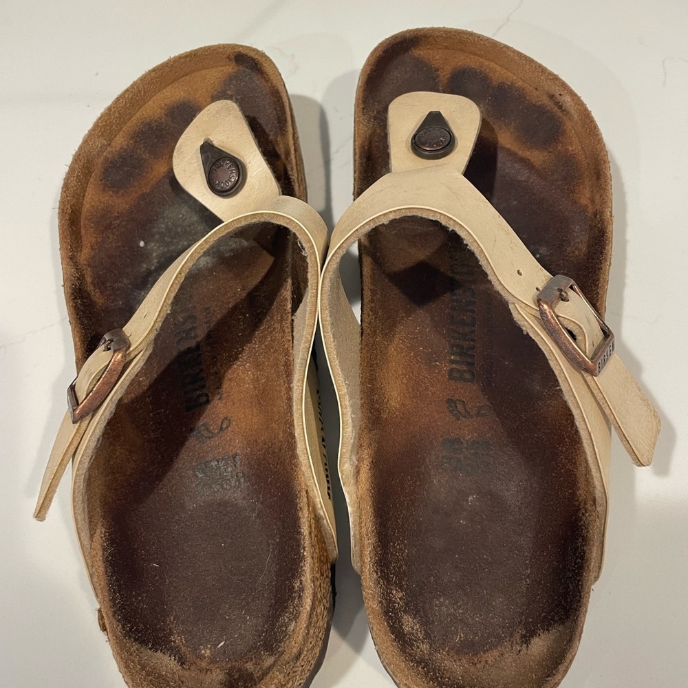 Birkenstock Gizeh Opalescent Colored Leather Thong Sandals